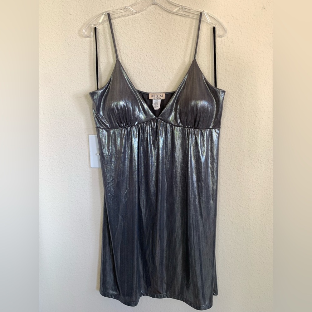 MKM Designs Shimmer Slip Dress